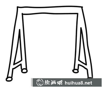 簡(jiǎn)筆畫教程秋千的畫法
