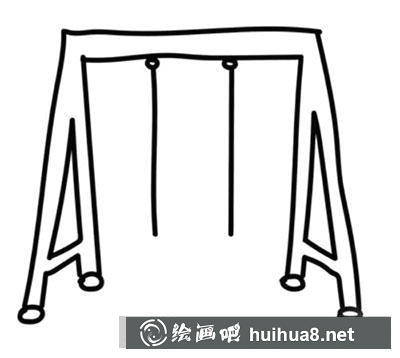 簡(jiǎn)筆畫教程秋千的畫法