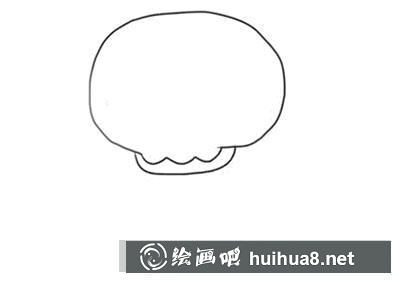 如何畫骷髏第一步