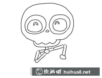 如何畫骷髏第四步