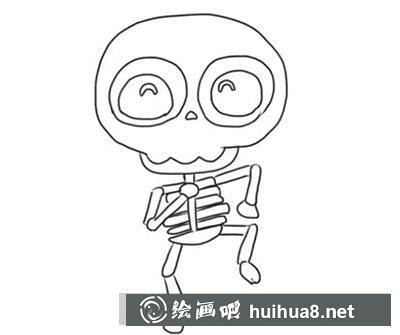 如何畫骷髏第六步