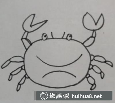 螃蟹的畫法