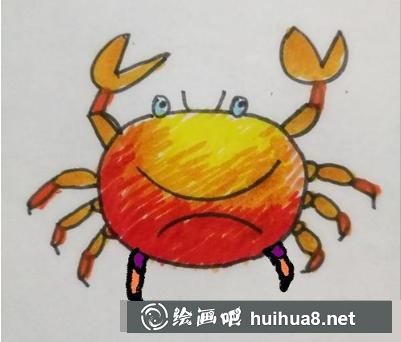 螃蟹的畫法