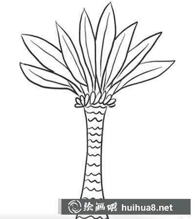 怎么畫侏羅紀(jì)樹木