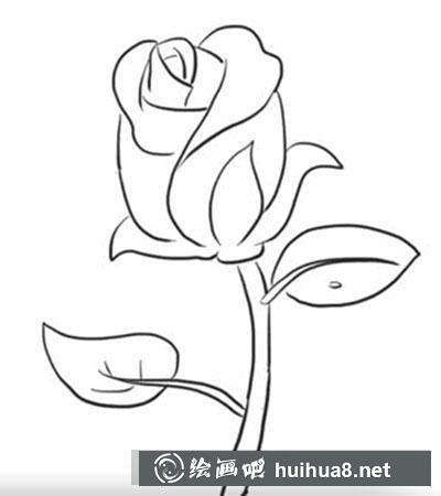 怎么畫玫瑰花