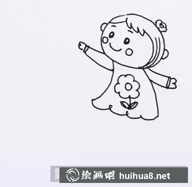 點燈籠兒童畫