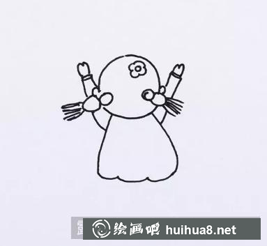 貼福字兒童畫