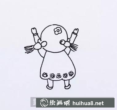 貼福字兒童畫