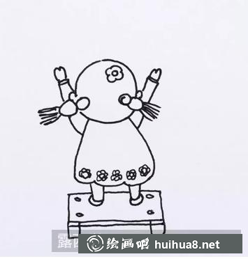 貼福字兒童畫