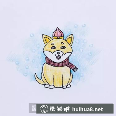狗兒童畫(huà)