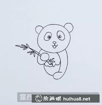 熊貓兒童畫 熊貓兒童畫