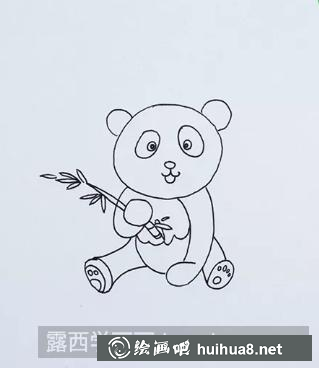 熊貓兒童畫 熊貓兒童畫