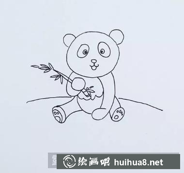 熊貓兒童畫 熊貓兒童畫
