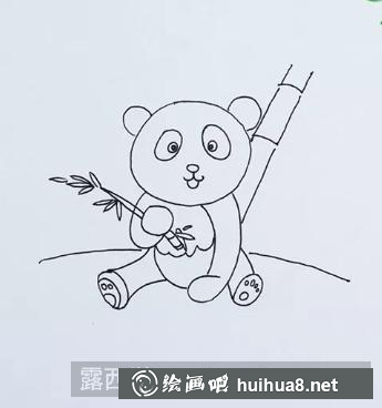 熊貓兒童畫 熊貓兒童畫