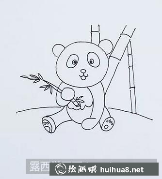 熊貓兒童畫 熊貓兒童畫