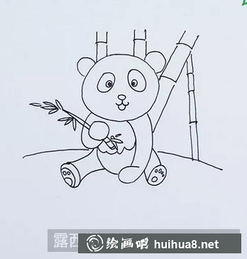 熊貓兒童畫 熊貓兒童畫