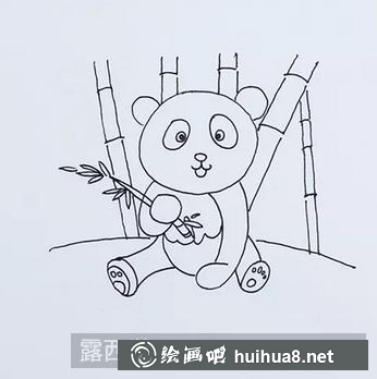 熊貓兒童畫 熊貓兒童畫