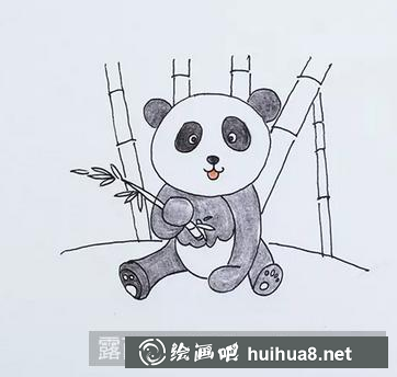 熊貓兒童畫 熊貓兒童畫