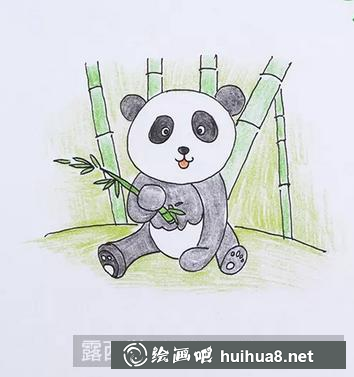 熊貓兒童畫 熊貓兒童畫
