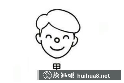 甲字臉的畫法