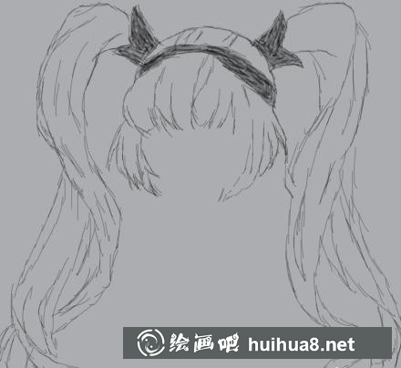 安琪拉兩側(cè)頭發(fā)