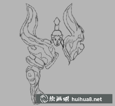 后羿的畫法