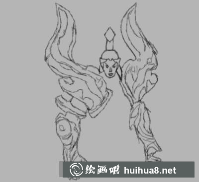 后羿的畫法