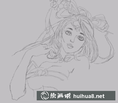 貂蟬的頭部以下部分