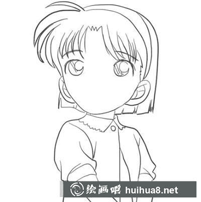 簡筆畫教程怎么畫吉田步美
