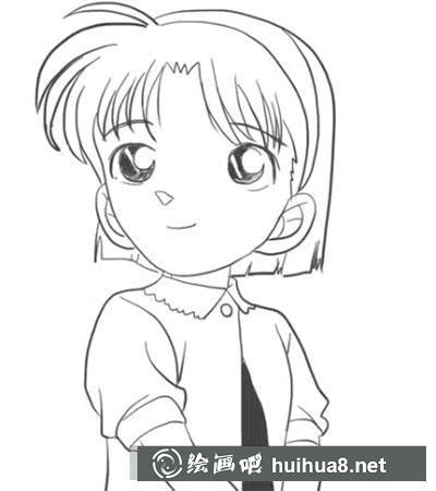 簡筆畫教程怎么畫吉田步美