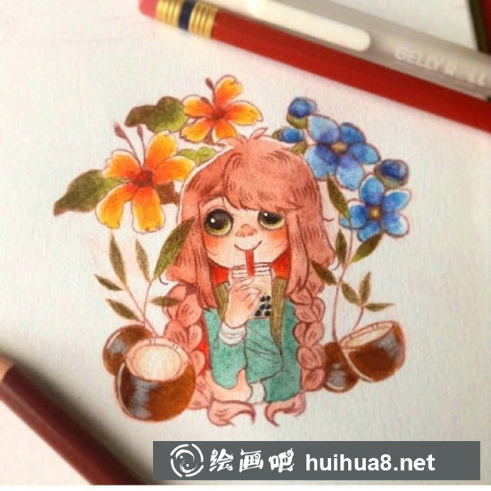 充滿想象力的韓風(fēng)人物插畫