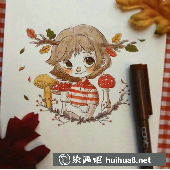 時(shí)尚的人物插畫