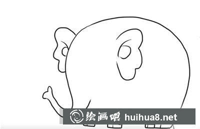 怎么畫(huà)大象的耳朵