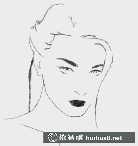 美女頭部的畫法