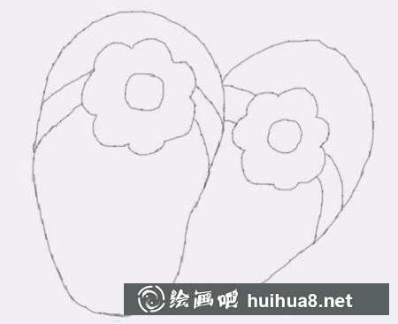 涼鞋的畫法