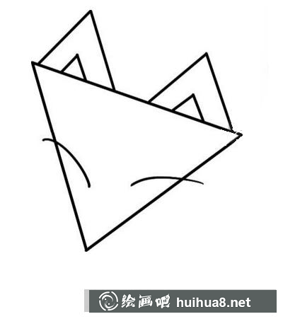 狐貍的畫法第二步