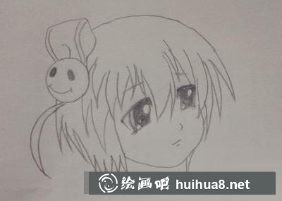 漫畫(huà)女孩頭飾