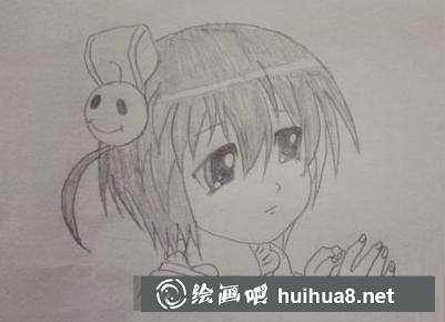 完成后的漫畫(huà)女孩
