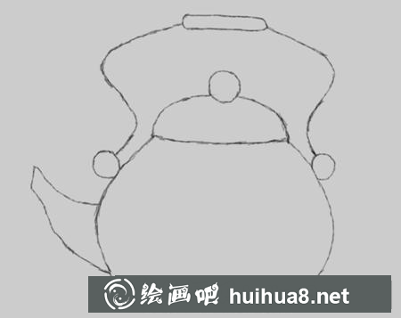 水壺簡(jiǎn)筆畫(huà)步驟7