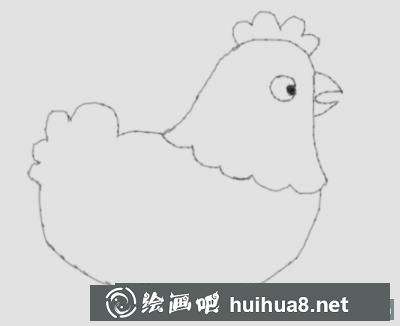 母雞孵蛋的畫法