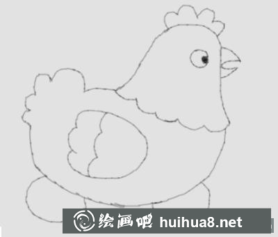 母雞孵蛋的畫法