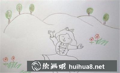 草原跳舞的小公主