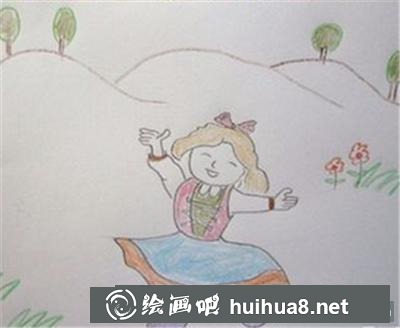 草原跳舞的小公主