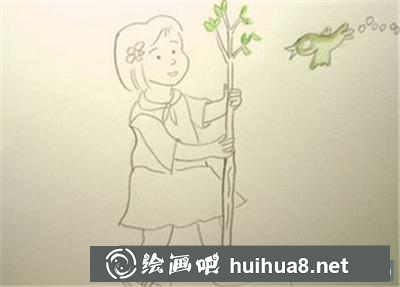 植樹的小女孩