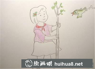 植樹的小女孩