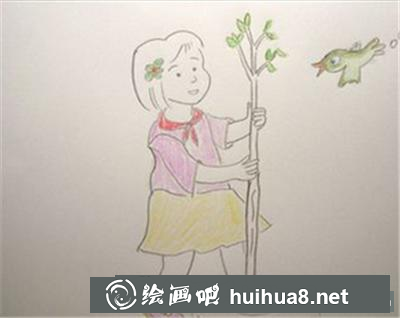 植樹的小女孩