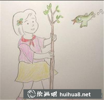 植樹的小女孩