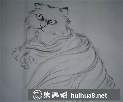 國畫教程：貓的畫法