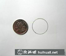 硬幣畫游泳小章魚教程