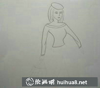 兒童畫教程教畫購(gòu)物女孩